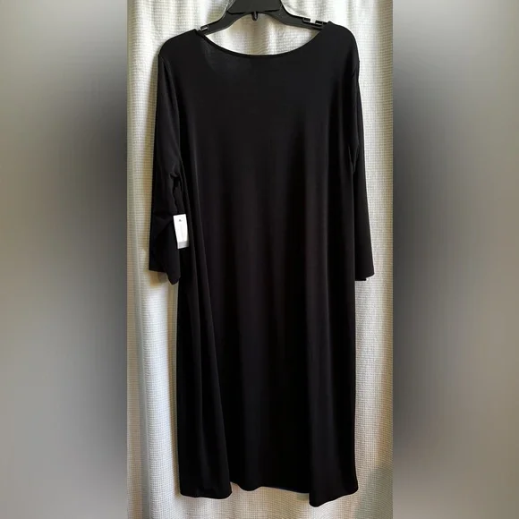 Catherines NWT Blue and Black Women's Pullover Mid-Length Dress 2X - Picture 2 of 5